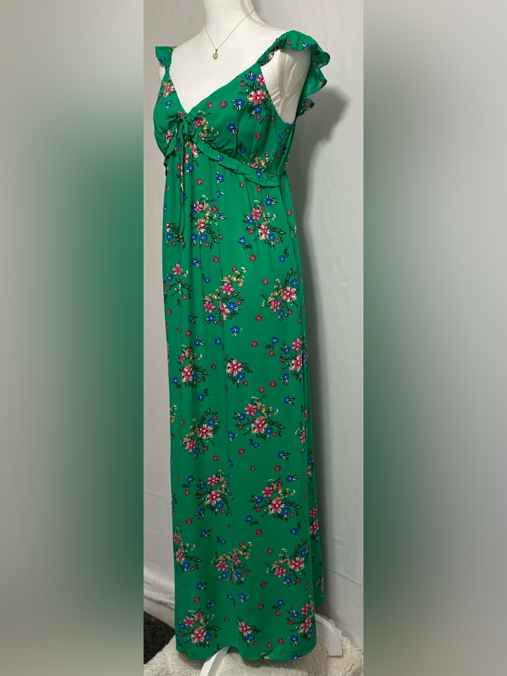 Kingston Green Floral Dress - Picture 2 of 8